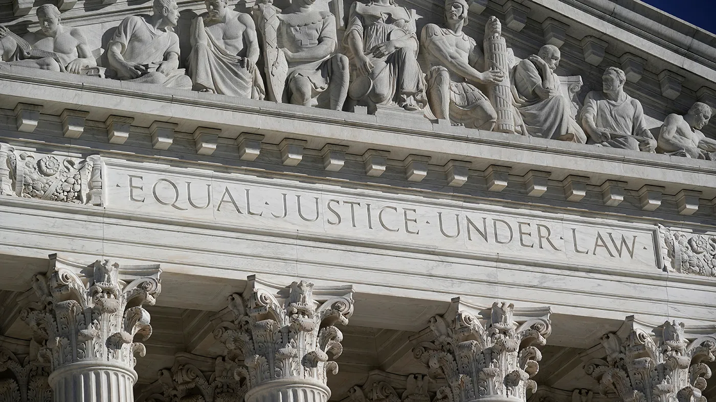 The Supreme Court facade is seen in Washington, Nov. 4, 2020.