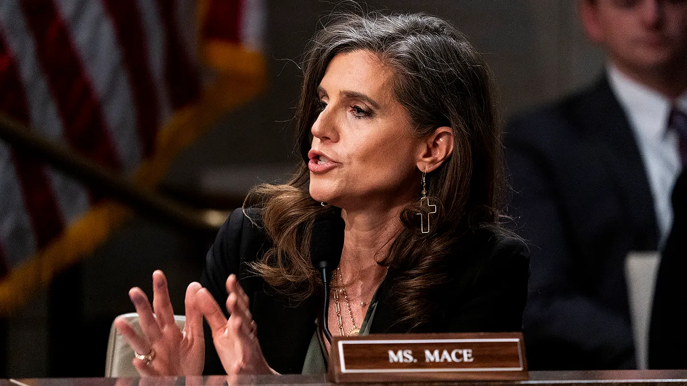 Rep. Nancy Mace (R-S.C.) speaks during a House Oversight and Government Reform Committee markup on resolutions for subpoenas of former President Bill Clinton and former Secretary of State Hillary Clinton regarding the investigation into Jeffrey Epstein on Jan. 21, 2026.