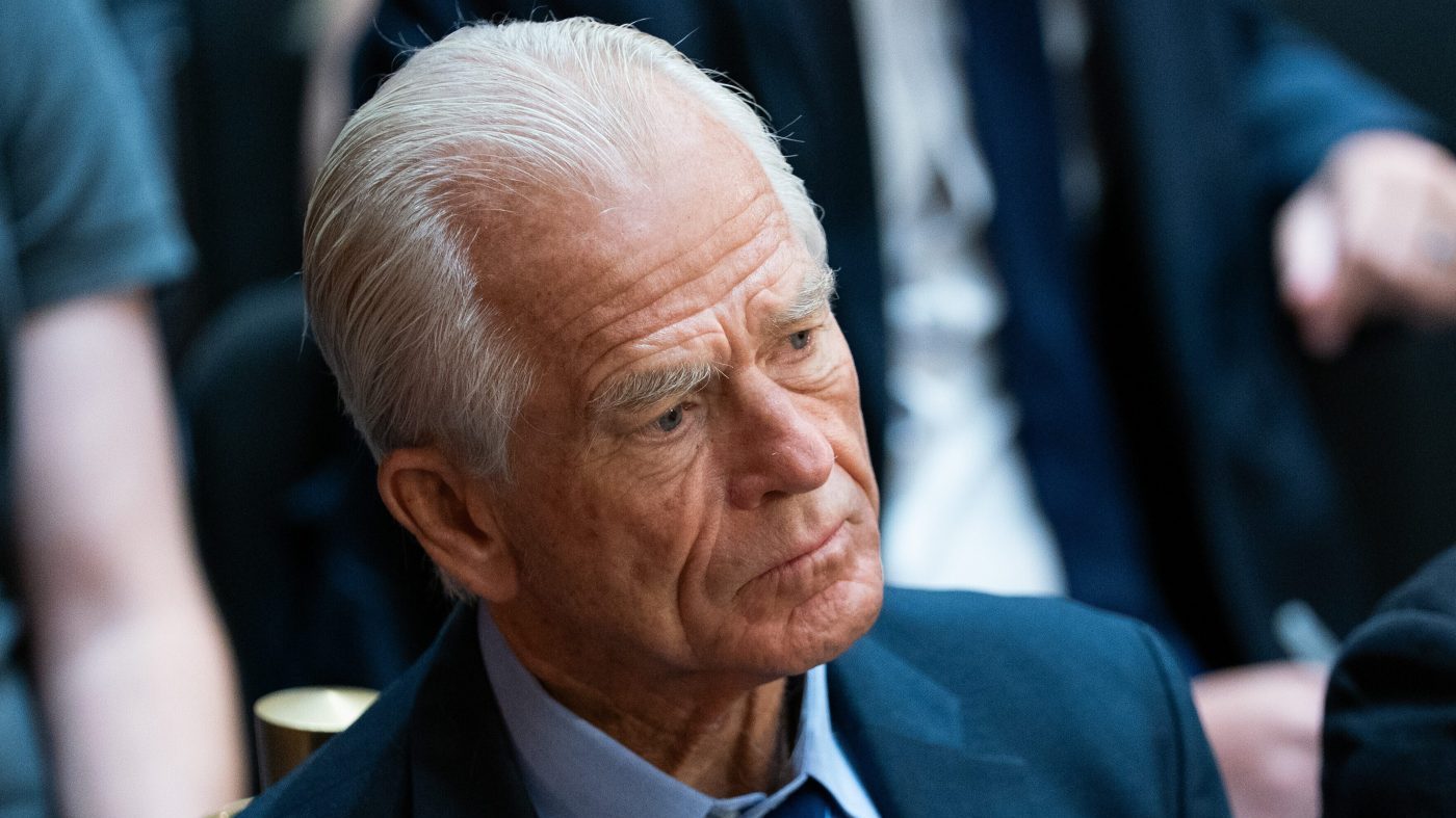 Peter Navarro attends an oversight hearing before the Senate Judiciary Committee, on Capitol Hill in Washington, Tuesday, Oct. 7, 2025. (AP Photo/Allison Robbert)