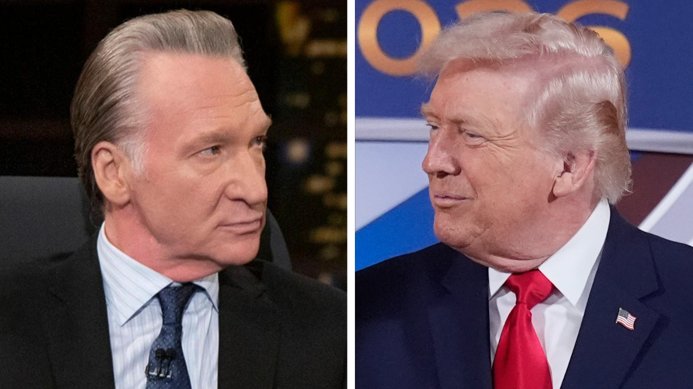Late night comedian Bill Maher and President Donald Trump. (Photo by John Shearer/Invision/AP, File/AP Photo/Mark Schiefelbein)