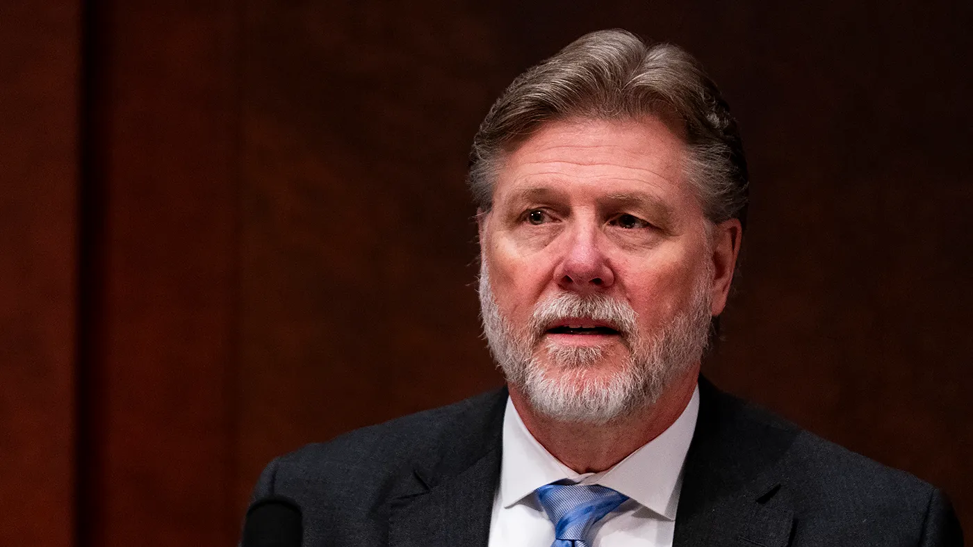 House Intelligence Committee Chair Rick Crawford (R-Ark.) is seen before a hearing to discuss worldwide threats on March 19, 2026.