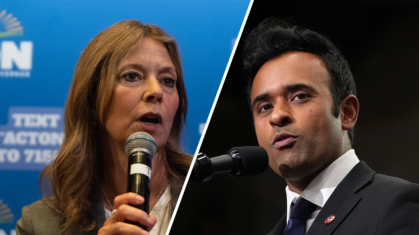 Democratic gubernatorial candidate Dr. Amy Acton and Ohio Republican gubernatorial candidate Vivek Ramaswamy