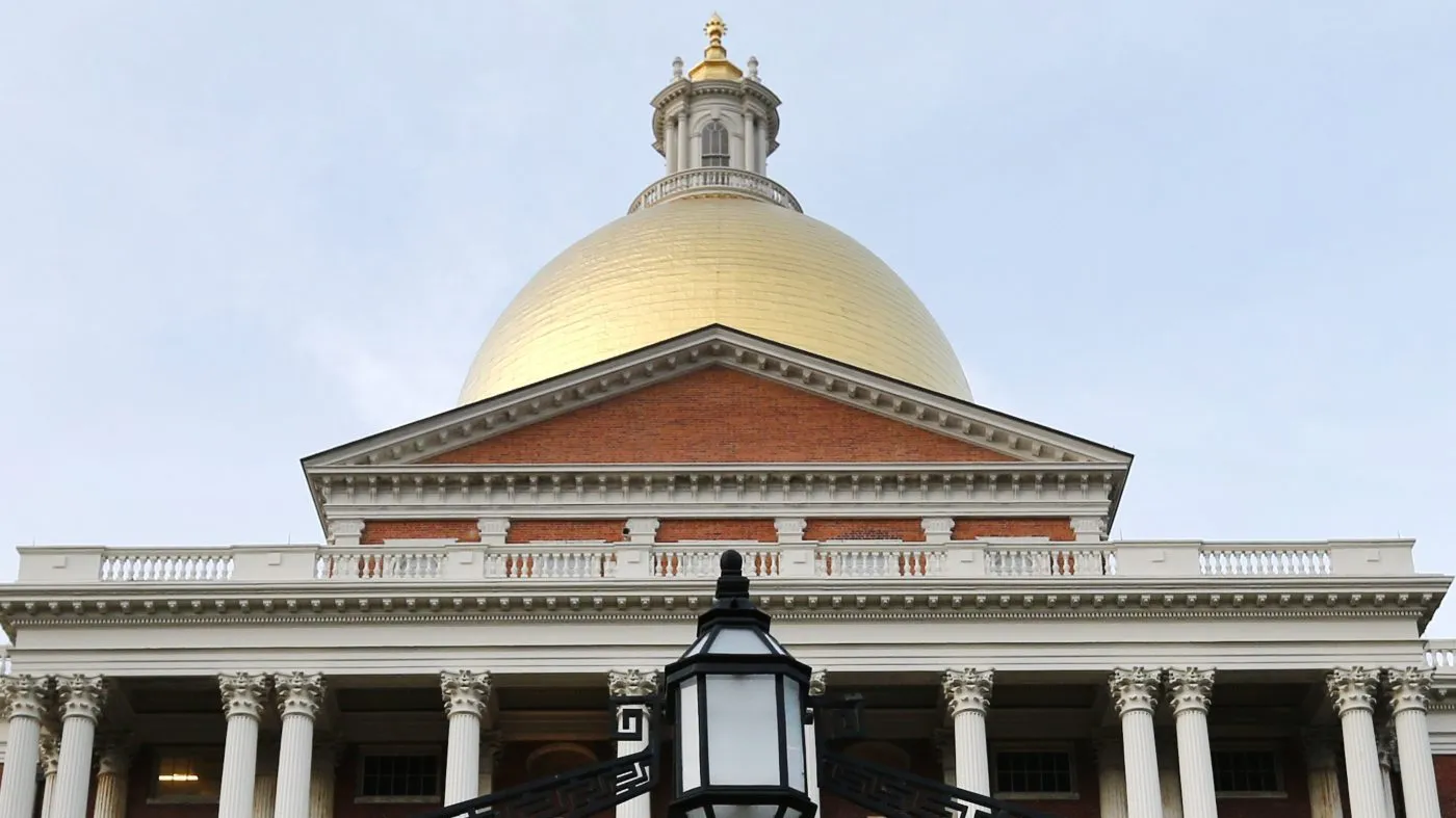 The Massachusetts Statehouse is seen on Jan. 2, 2019, in Boston.