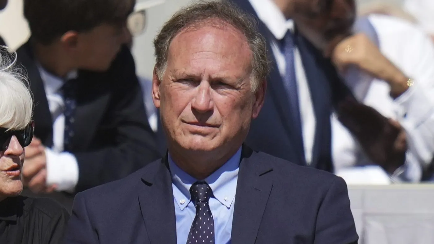 Supreme Court Justice Samuel Alito, right, attends Pope Leo XIV’s audience for operators of justice in St. Peter’s Square at the Vatican, Saturday, Sept. 20, 2025. (AP Photo/Alessandra Tarantino)