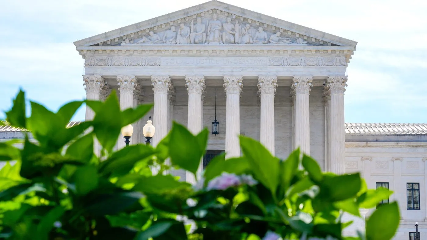 The U.S. Supreme Court is seen June 5, 2026, in Washington.