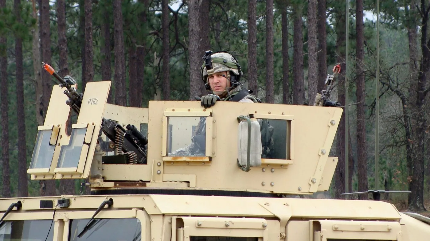 This photo taken Feb. 22, 2012 shows a soldier training at Fort Polk, La. (AP Photo/Lolita C. Baldor)