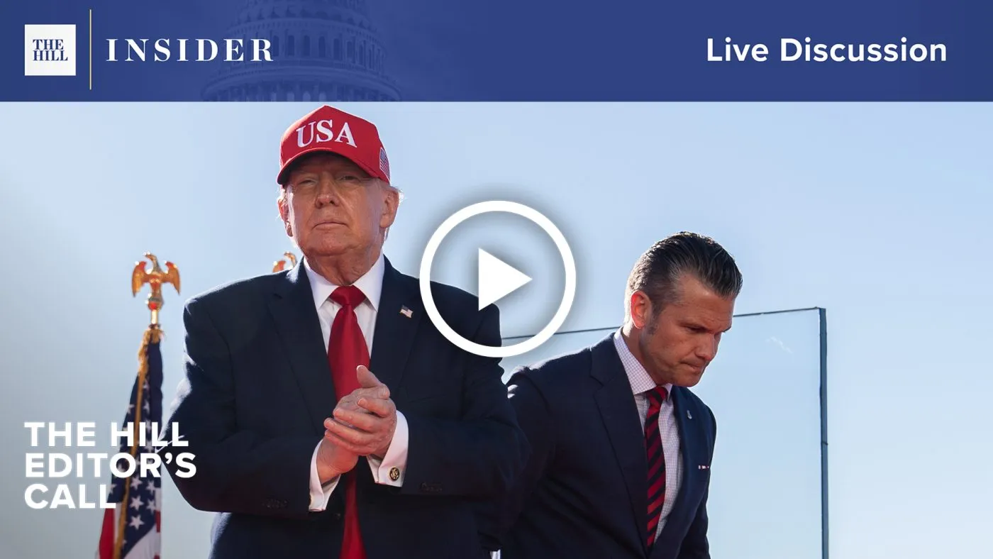 President Donald Trump and Defense Secretary Pete Hegseth. (AP Photo/Julia Demaree Nikhinson)