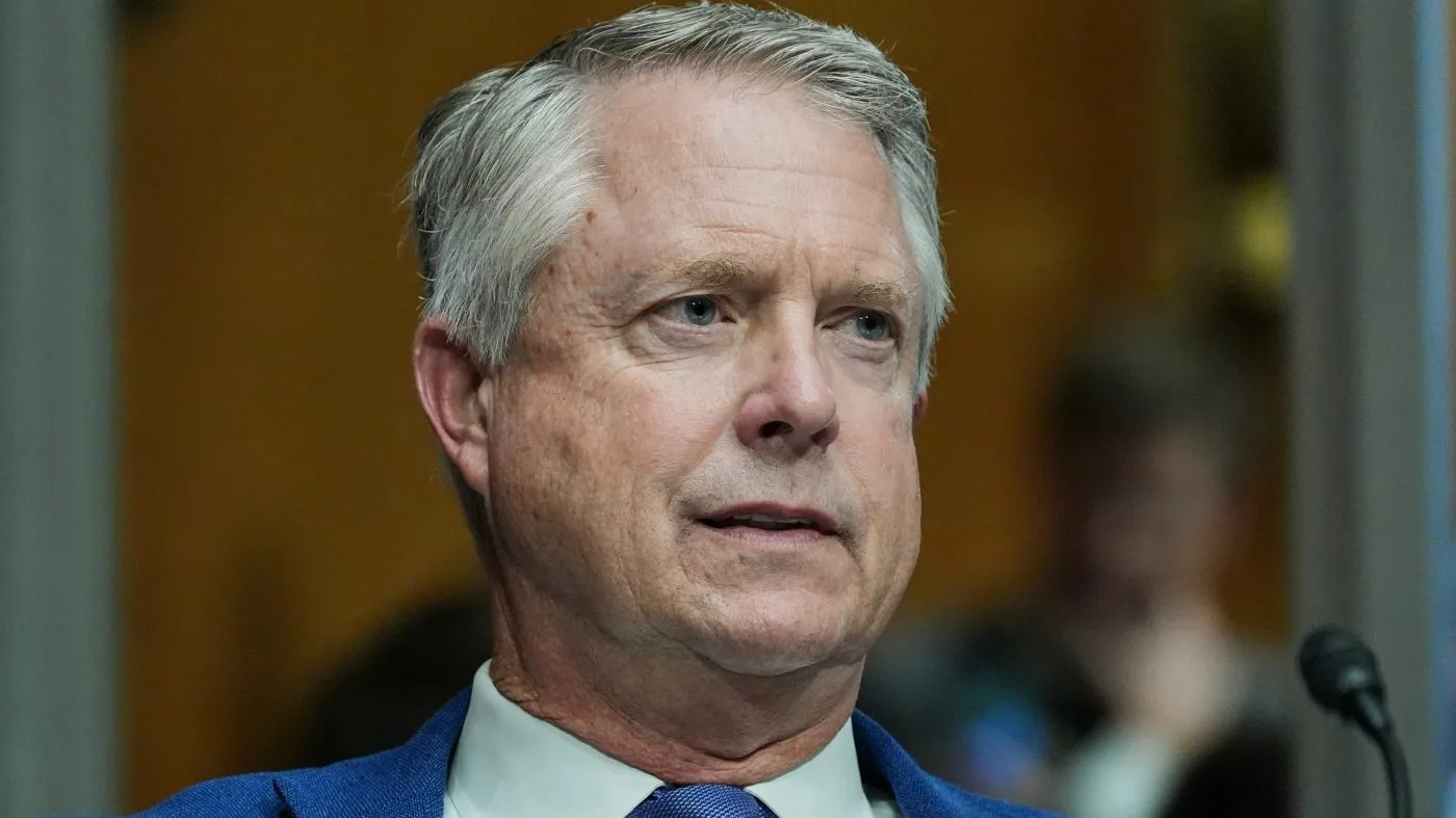 Sen. Roger Marshall (R-Kan.) arrives before Dr. Heidi Overton testifies at her nomination hearing to become the commissioner of the Food and Drug Administration at the Senate Health, Education, Labor, and Pensions Committee on Capitol Hill, Sept. 24, 2026, in Washington.