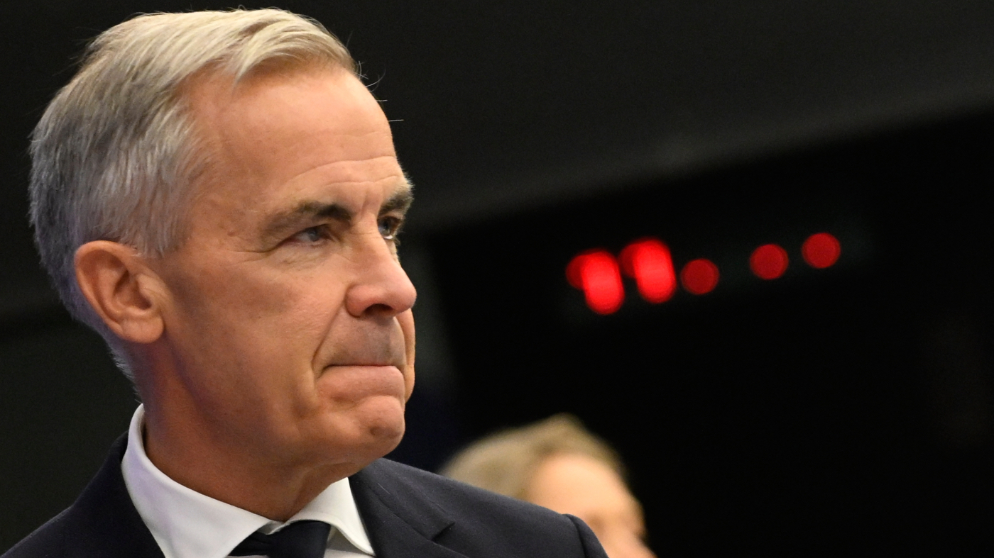 Canada’s Prime Minister Mark Carney arrives for a press conference at the European Parliament in Strasbourg, eastern France, Thursday, Sept 17, 2026. (AP Photo/Pascal Bastien)