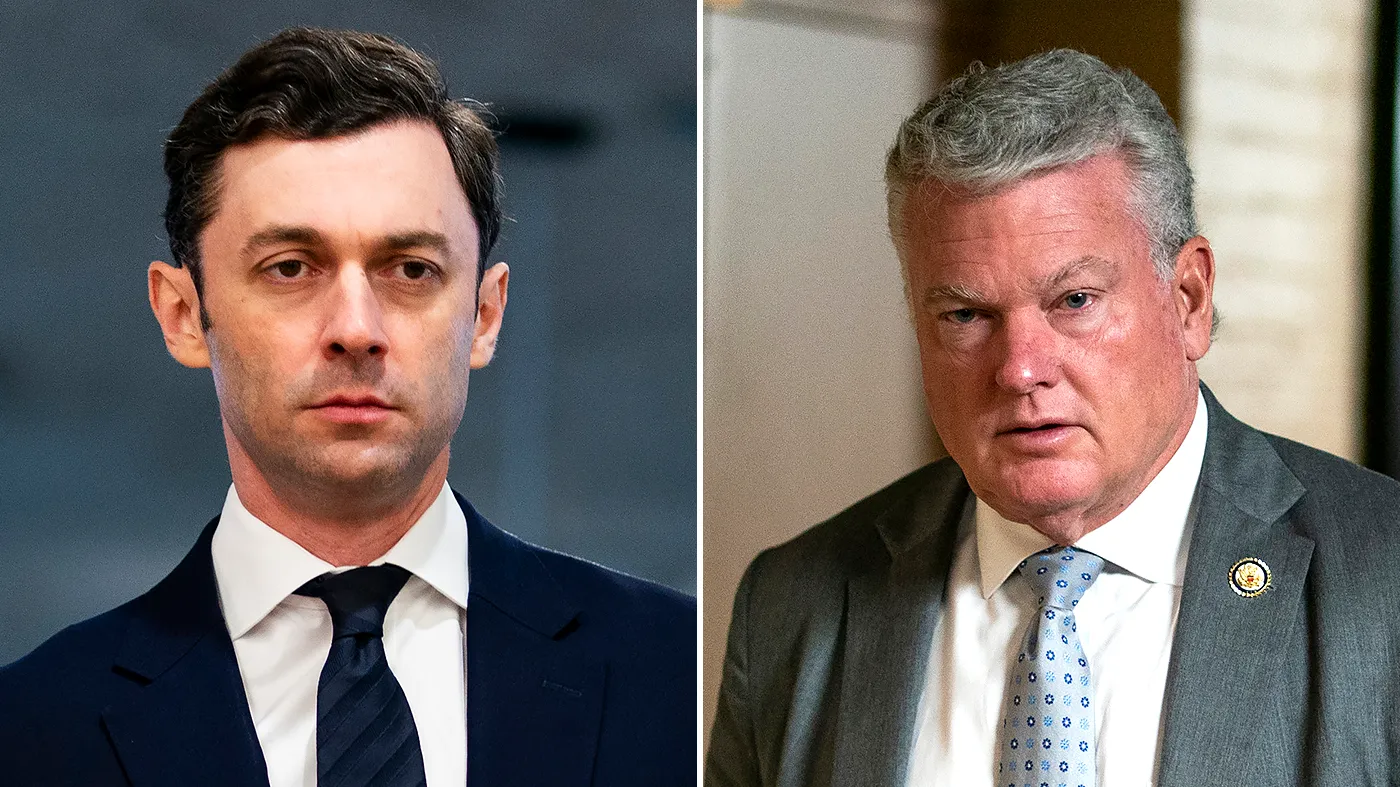 Sen. Jon Ossoff (D-Ga.) and Rep. Mike Collins (R-Ga.)