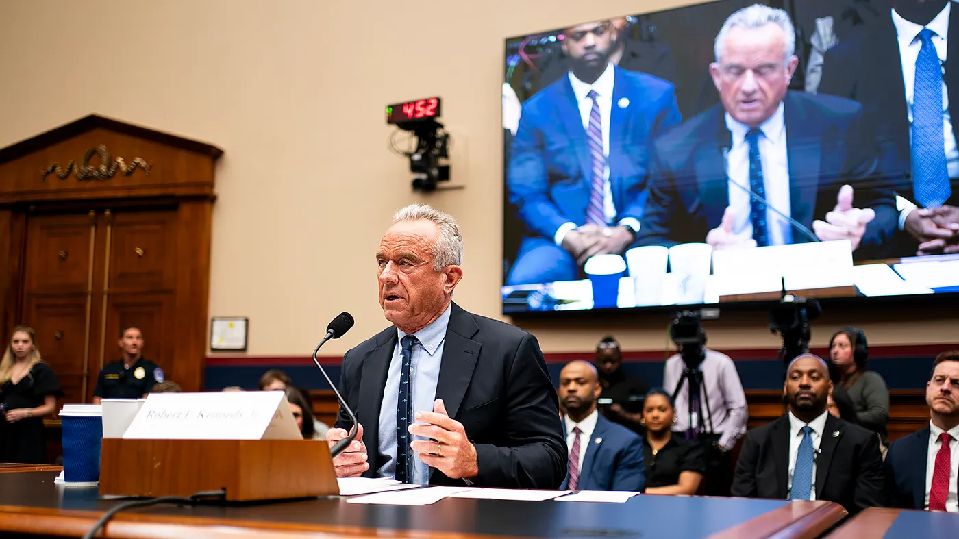 Health and Human Services Secretary Robert F. Kennedy Jr. gives an opening statement during a House Education and Workforce Committee hearing to discuss polices and priorities of the department on Friday, April 17, 2026.