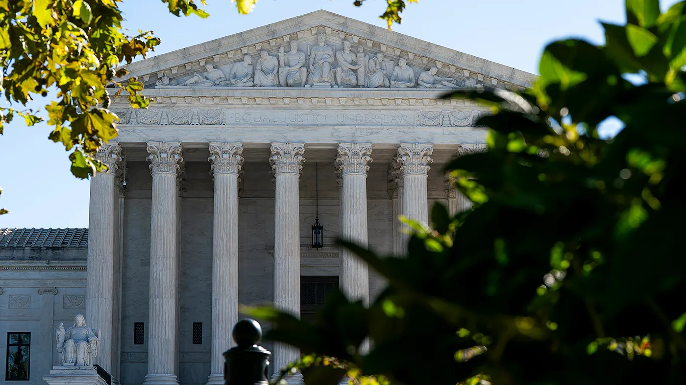 The Supreme Court in Washington, D.C., is seen on Oct. 5, 2026.