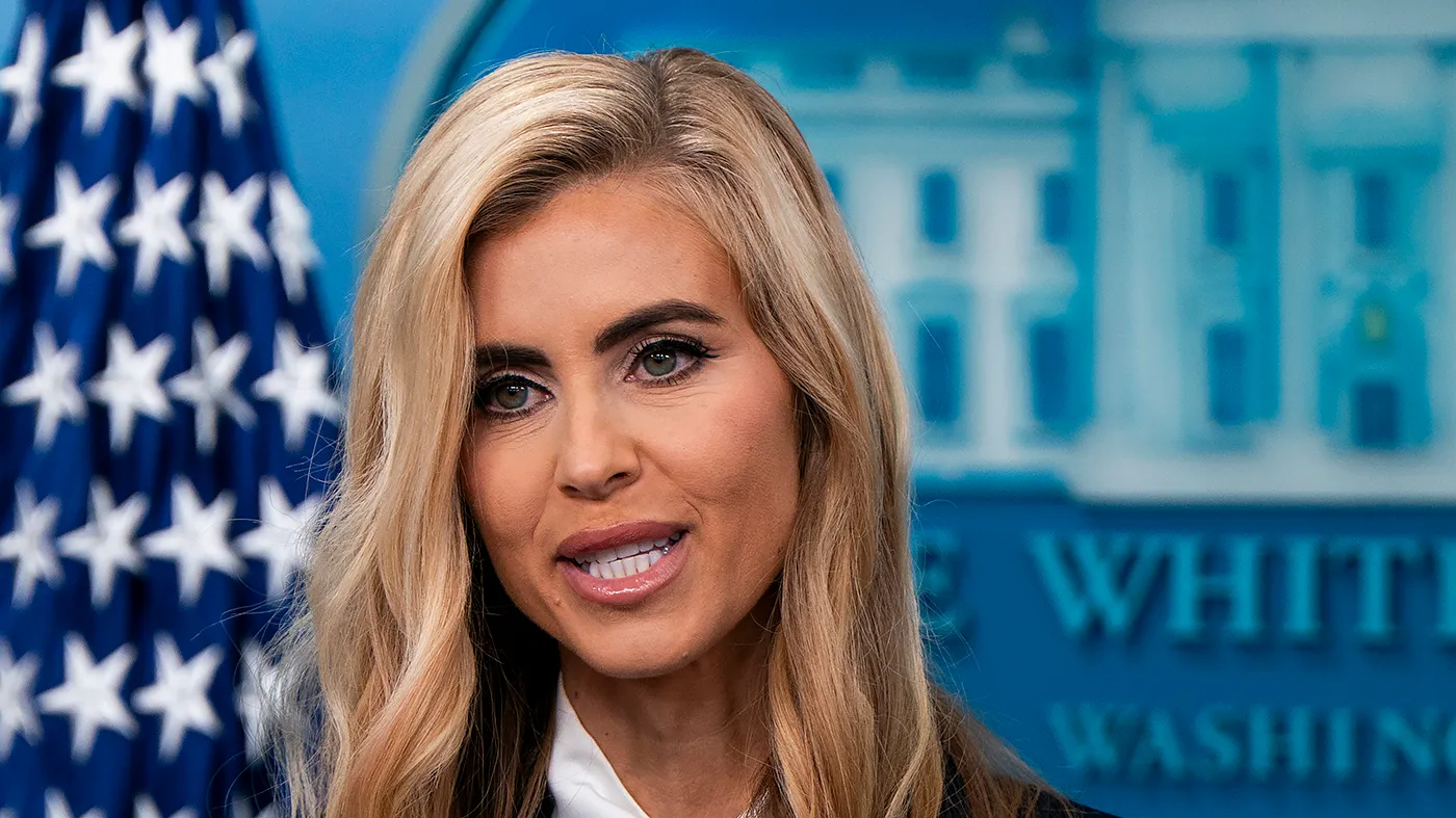 White House press secretary Katie Zacharia addresses reporters during her first press briefing at the White House in Washington, D.C., on Oct. 13, 2026.