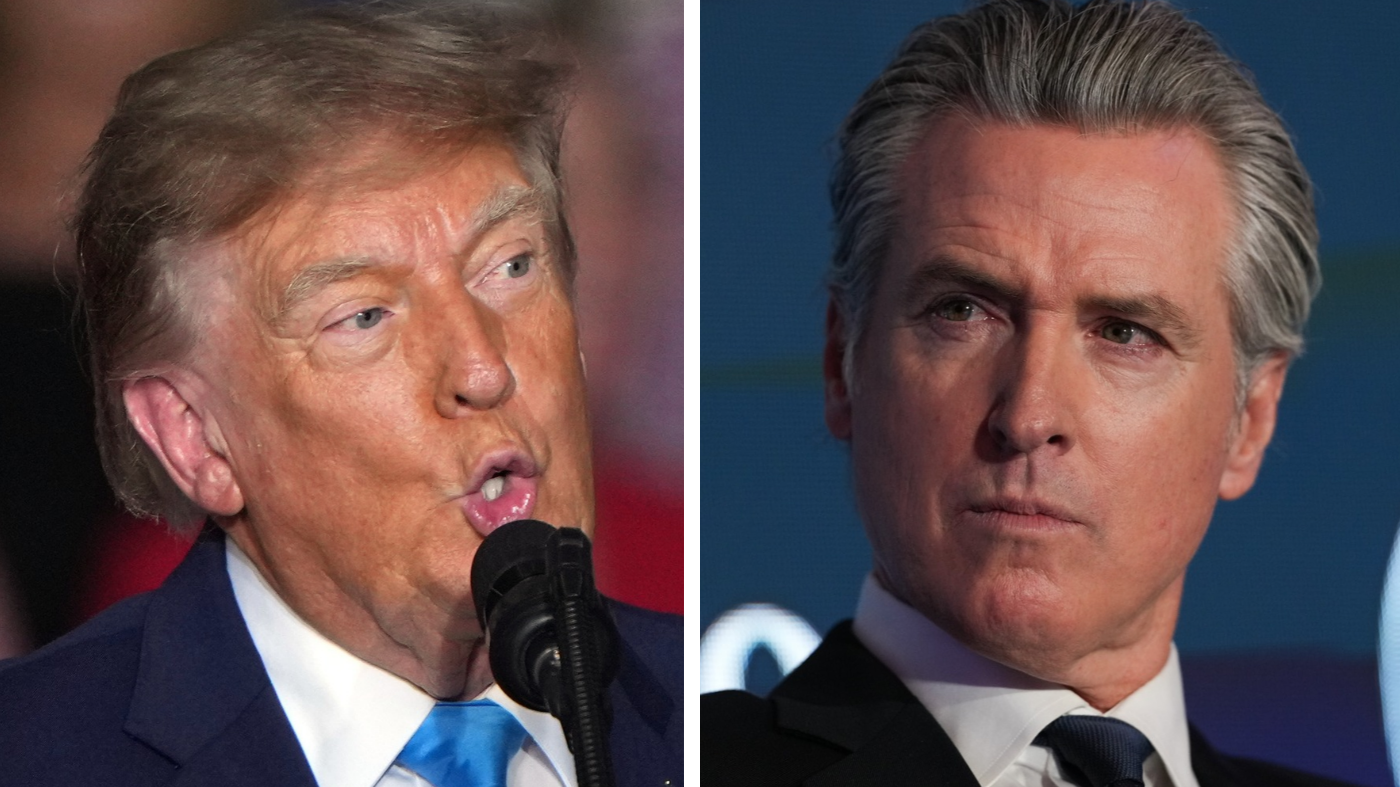 President Donald Trump and California Gov. Gavin Newsom (D). (AP Photo/Charlie Riedel/Jae C. Hong)