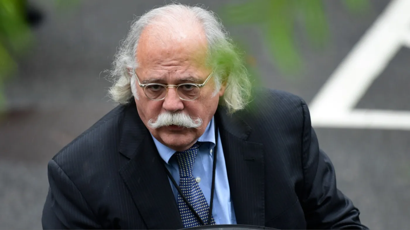 Then-White House lawyer Ty Cobb gets into his car at the White House in Washington, May 17, 2018.