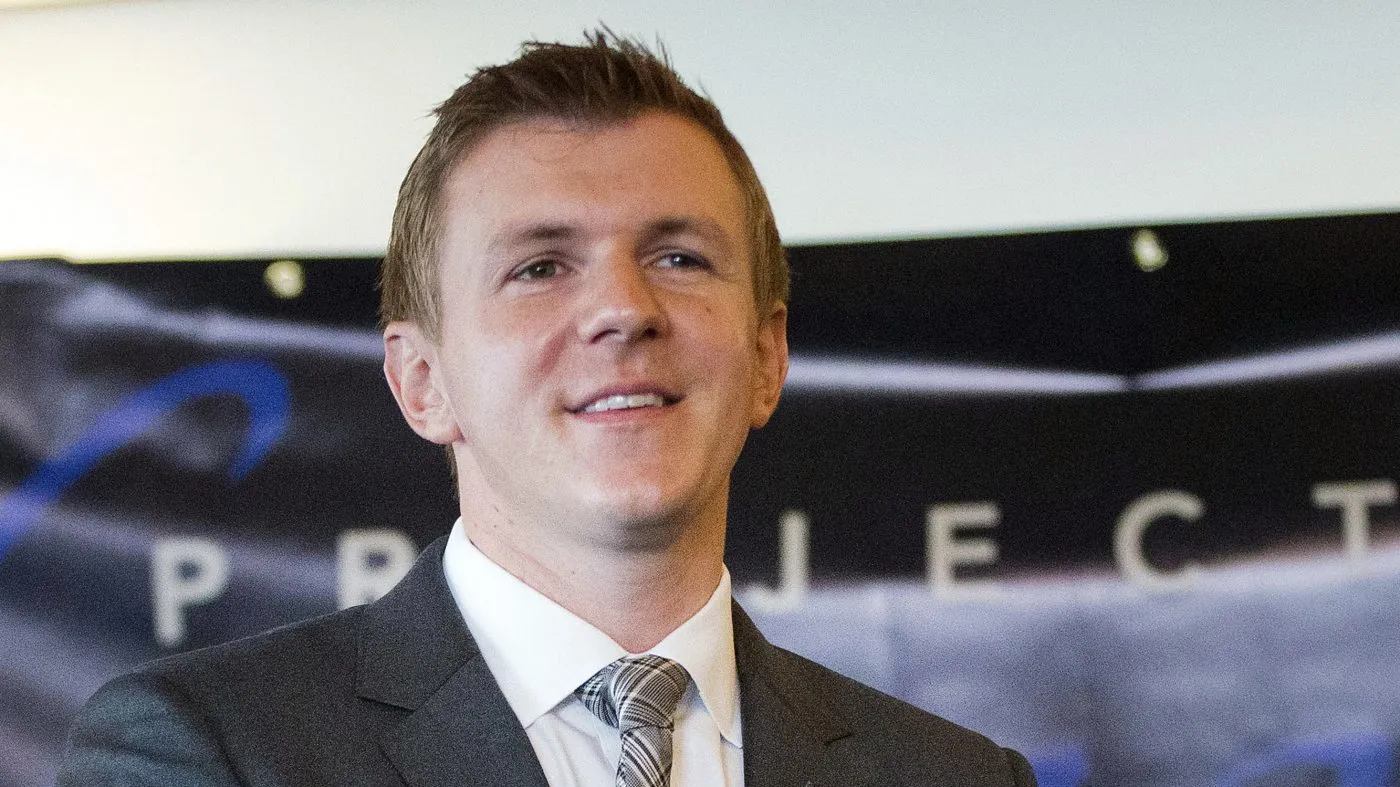 James O’Keefe, president of Project Veritas Action, waits to be introduced during a news conference on Sept. 1, 2015, in Washington.