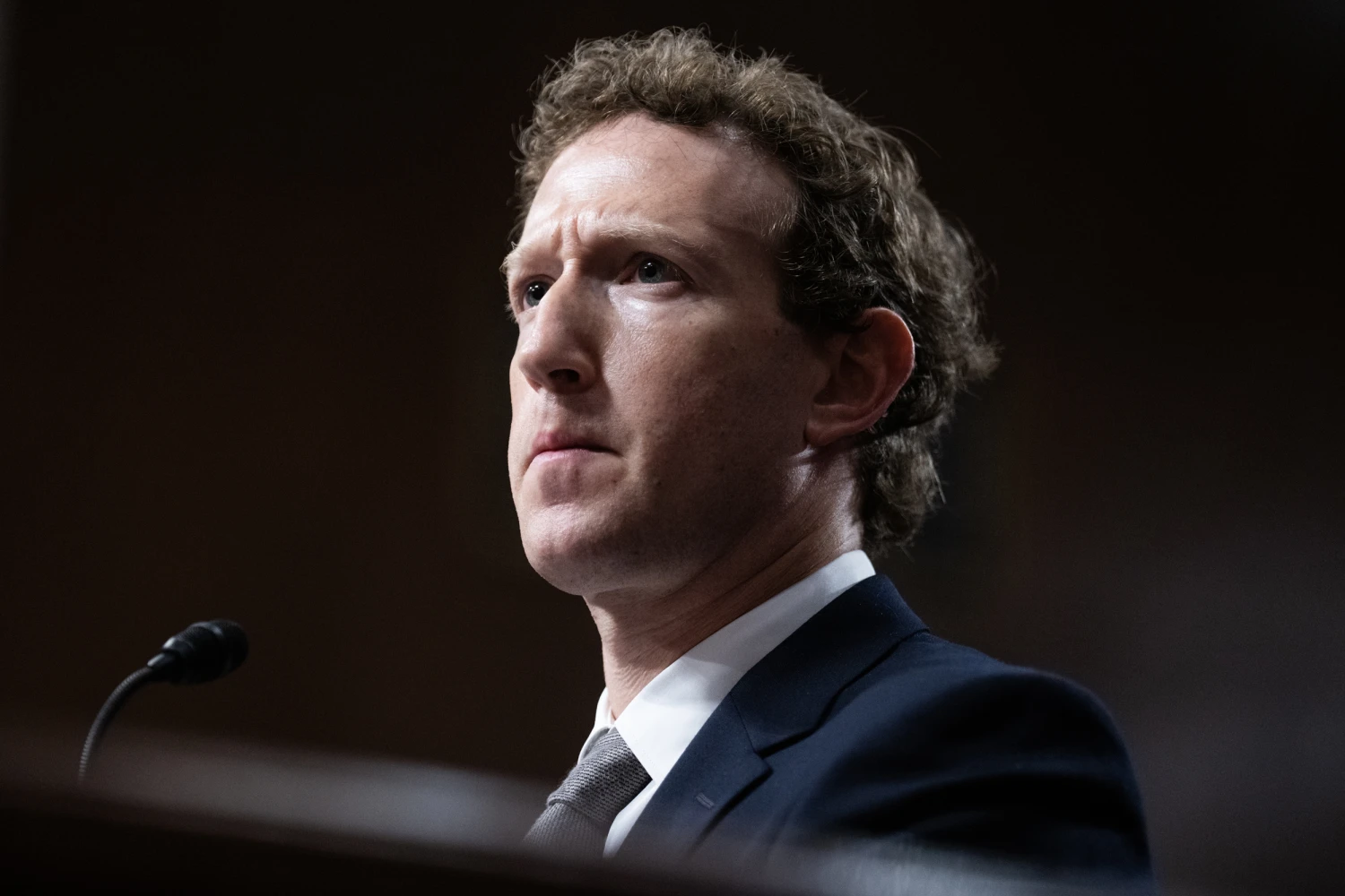 Mark Zuckerberg during a Senate Judiciary Committee hearing, on Jan. 31, 2024.