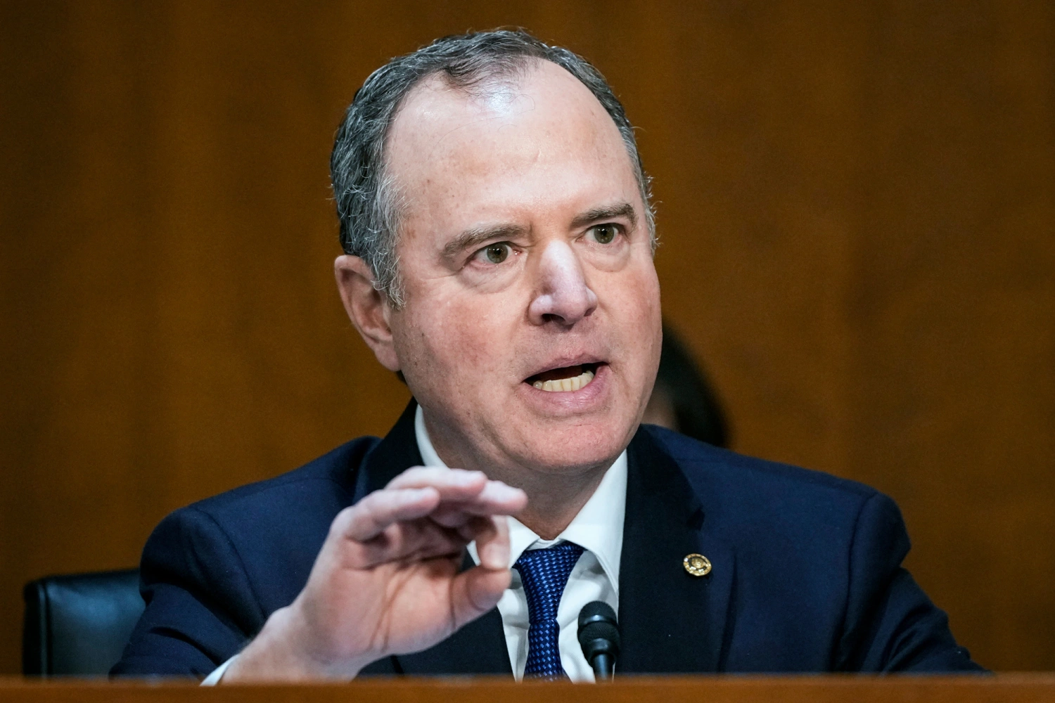 Sen. Adam Schiff, D-Calif., at the U.S. Capitol on Jan. 15.