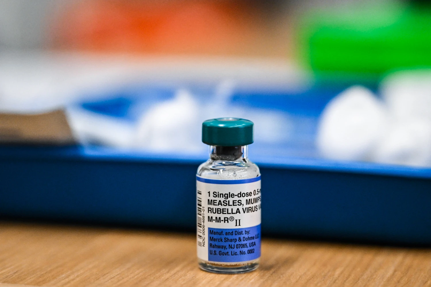 A dose of the measles vaccine at a health center in Lubbock, Texas, on Feb. 27, 2025.