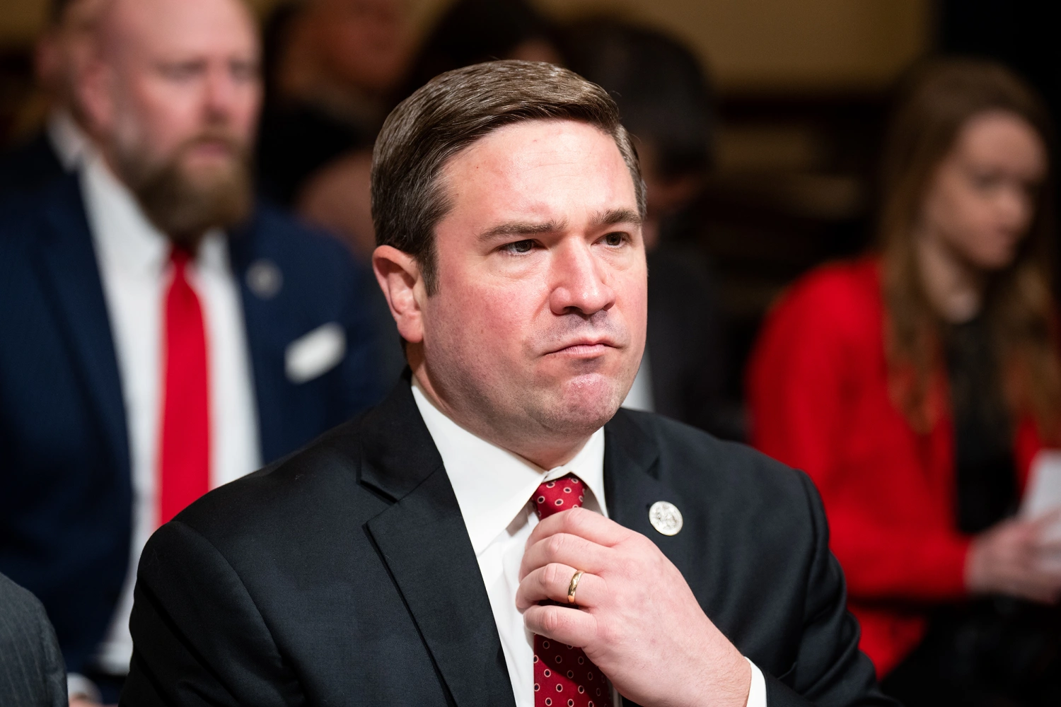 Missouri Attorney General Andrew Bailey arrives to testify during the House Homeland Security Committee hearing on "Havoc in the Heartland: How Secretary Mayorkas' Failed Leadership Has Impacted the States" on Wednesday, January 10, 2024.