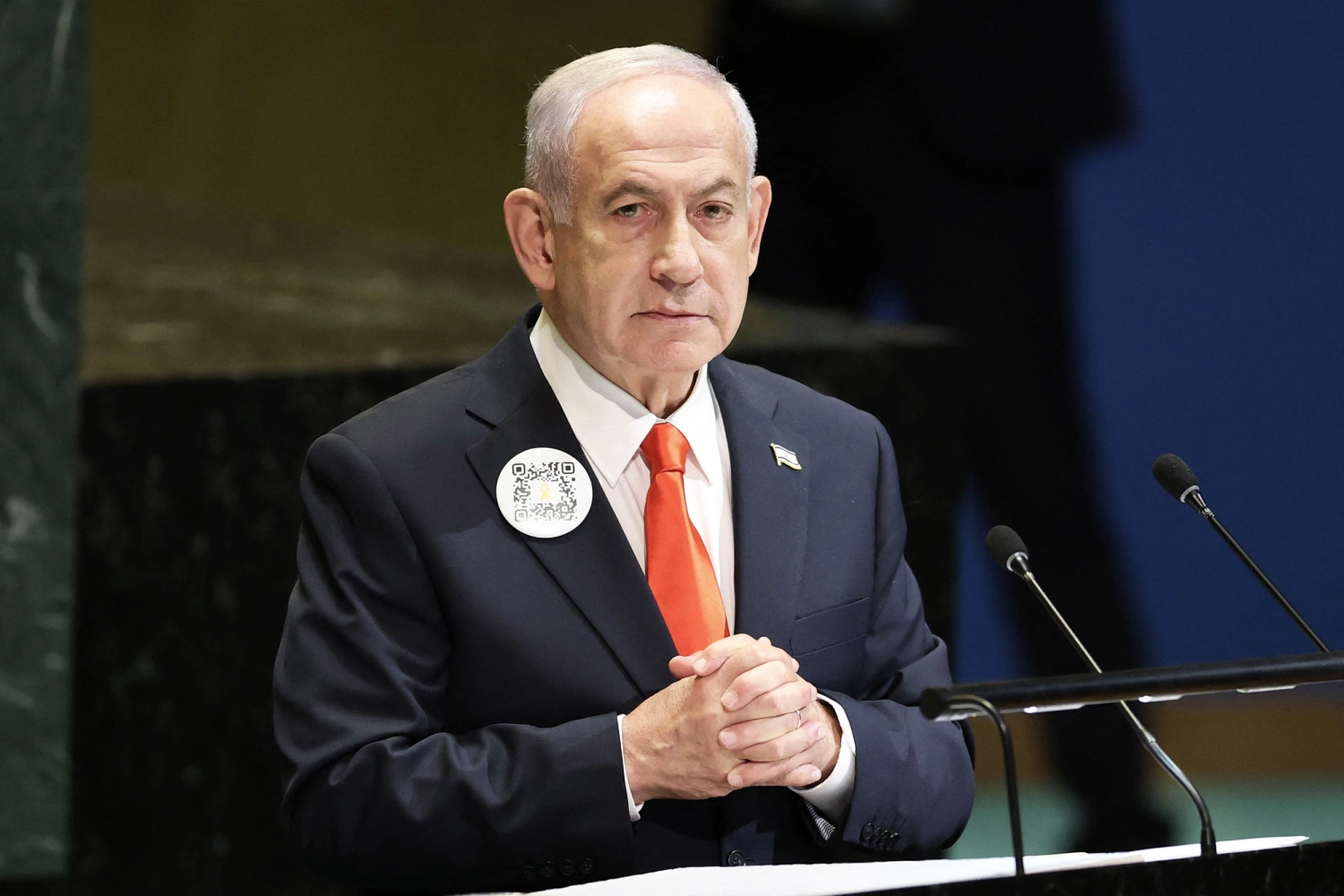 Netanyahu at the United Nations General Assembly last year.