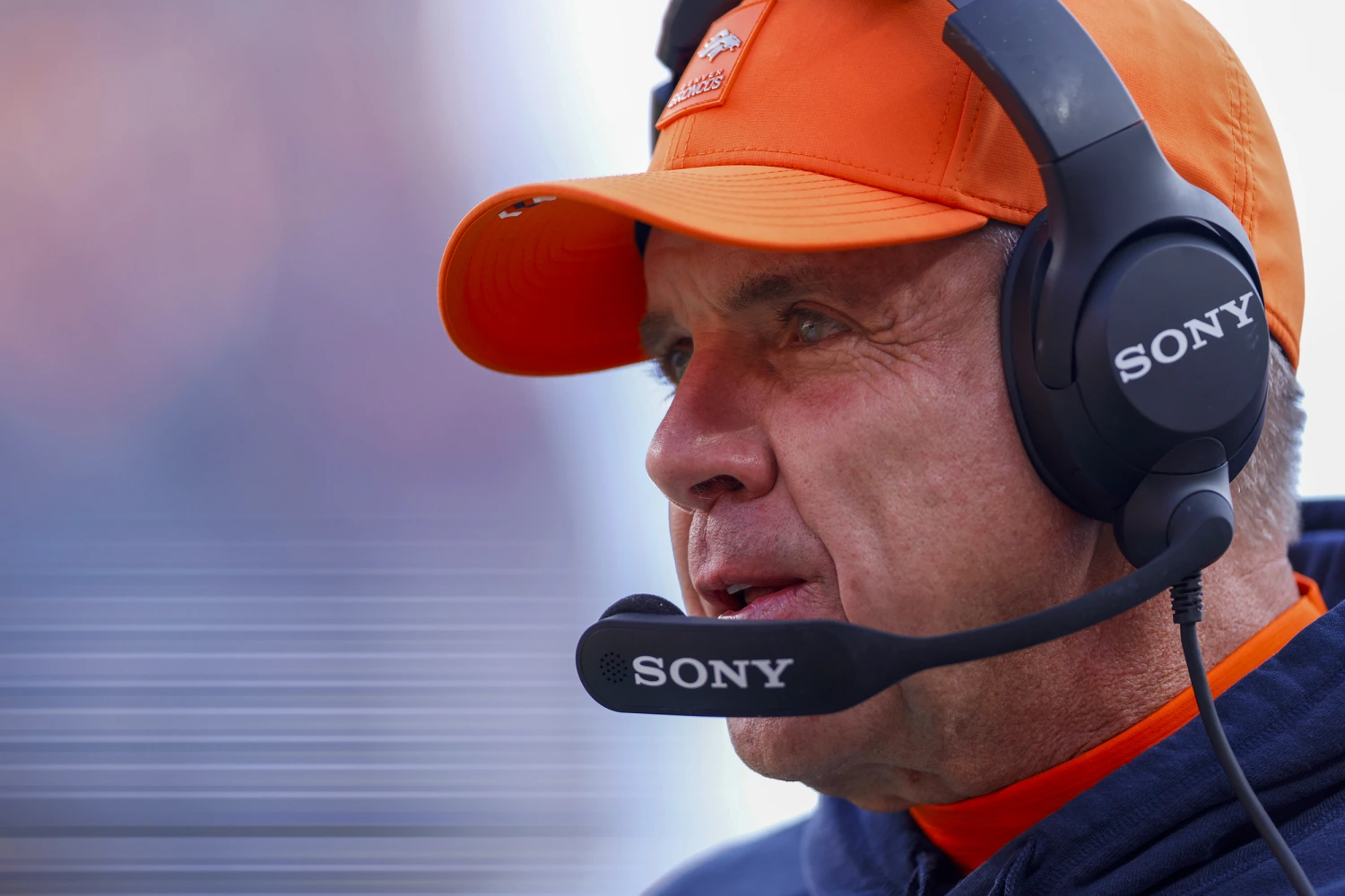 Head coach Sean Payton of the Denver Broncos looks on before the game against the Green Bay Packers at Empower Field At Mile High on December 14, 2025 in Denver, Colorado.
