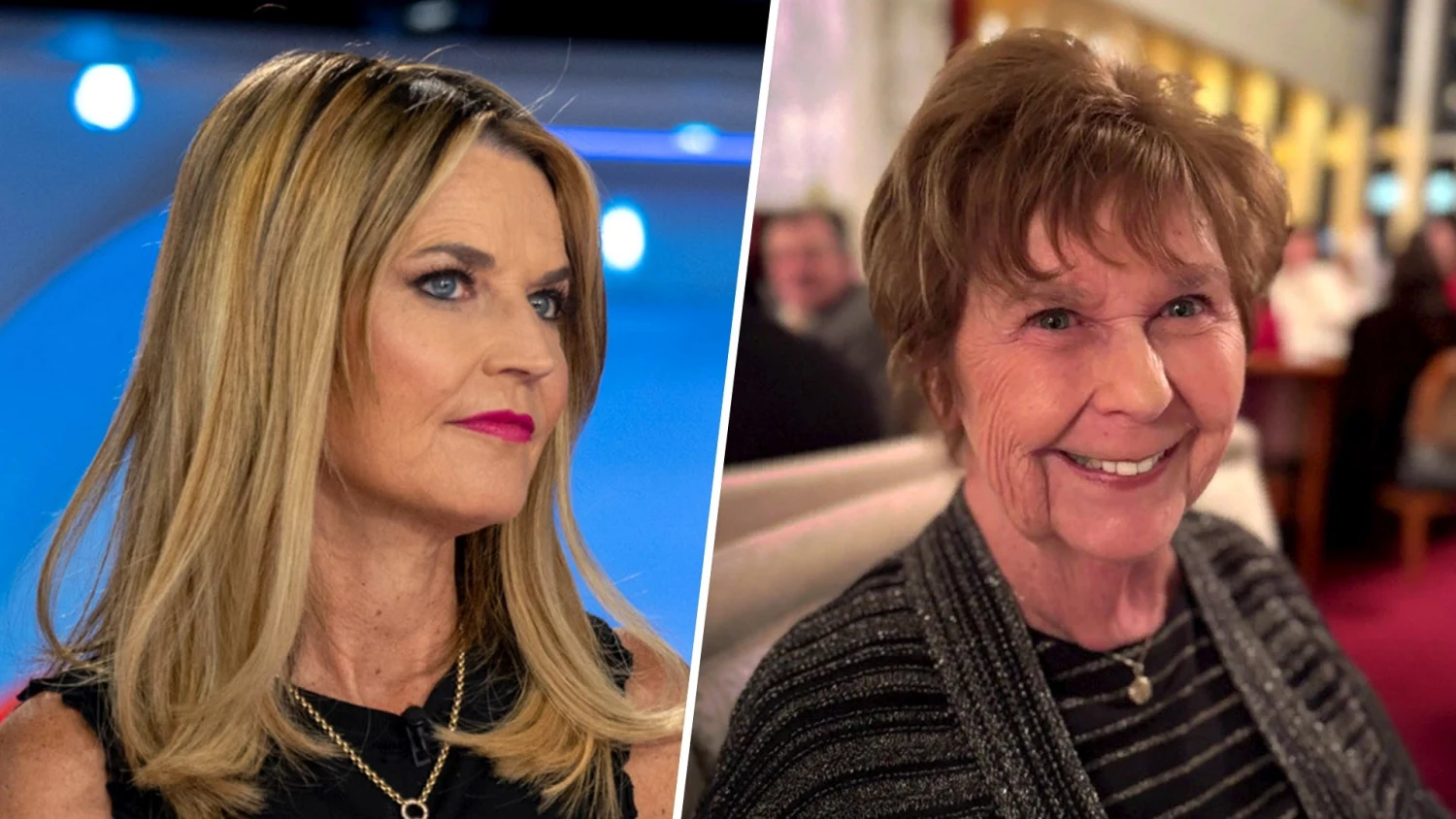 Savannah Guthrie, left, and Nancy Guthrie.