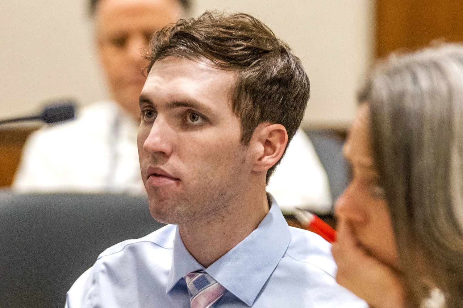 Tyler Robinson, accused of fatally shooting Charlie Kirk, appears during a hearing in Fourth District Court on December 11, 2025 in Provo, Utah. Prosecutors have charged Tyler Robinson with aggravated murder and plan to seek the death penalty.