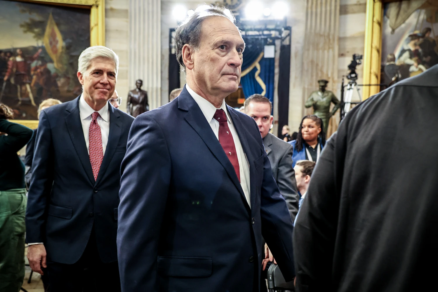 Associate Supreme Court Justice Samuel Alito Jr. attends inauguration ceremonies in the Rotunda of the U.S. Capitol on Jan. 20, 2025.