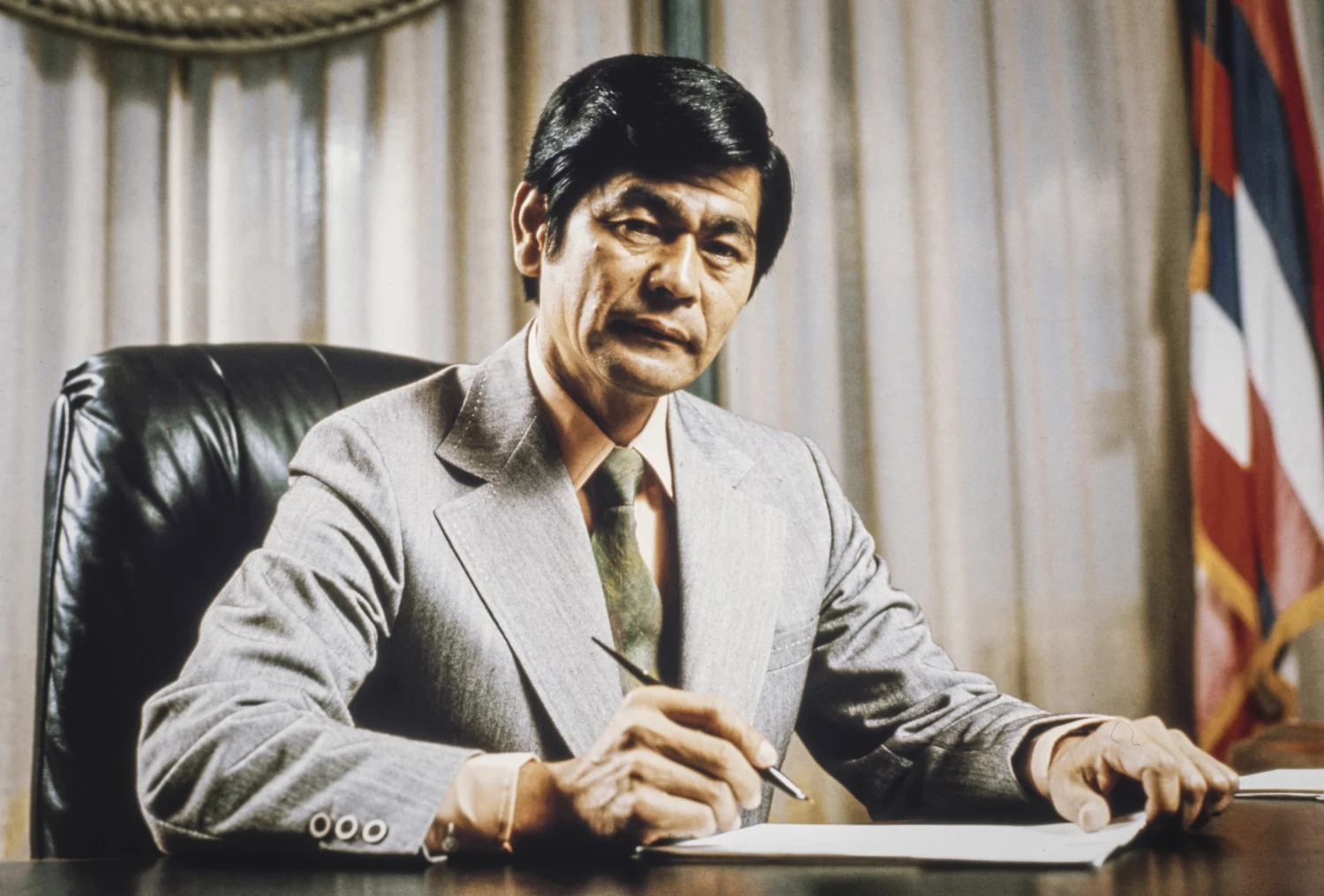Governor-elect of Hawaii George Ariyoshi in November 1974.