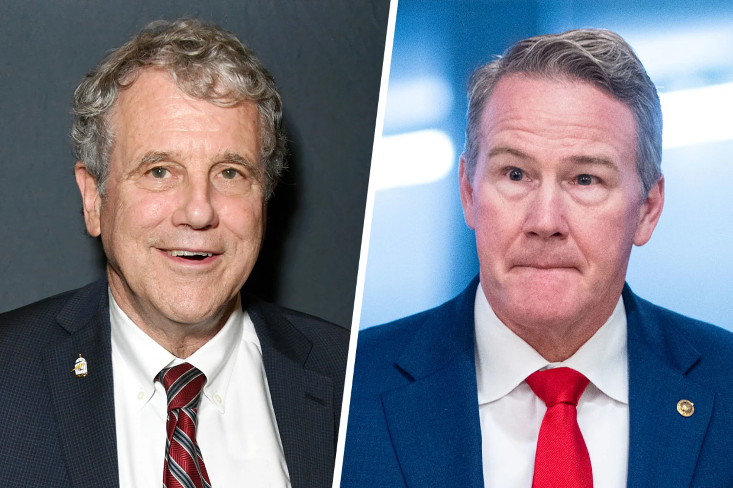 Democratic ex-Sen. Sherrod Brown and Republican Sen. Jon Husted.