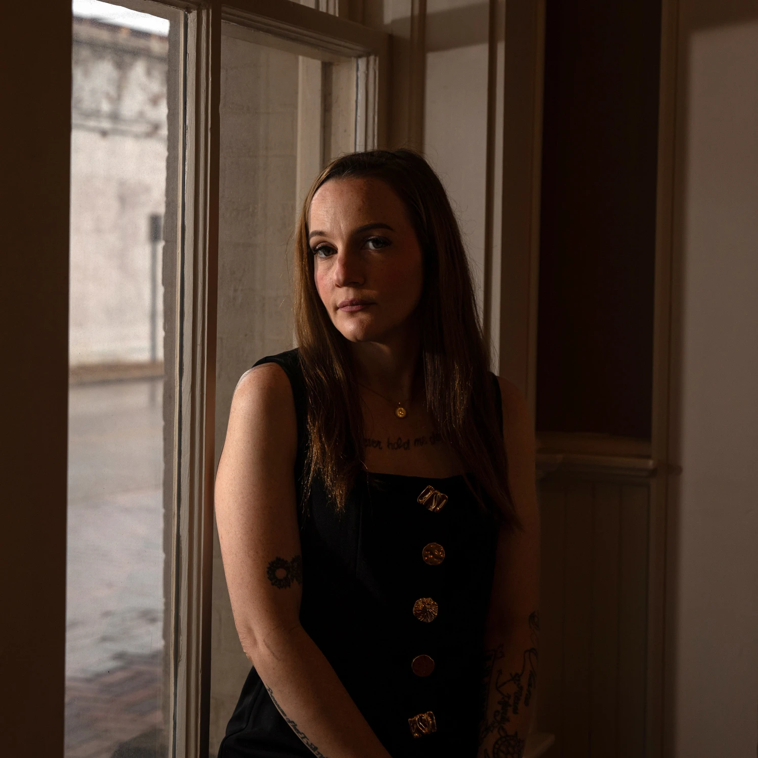 Tiffany McElroy in downtown Dothan, Alabama on May 7, 2026.