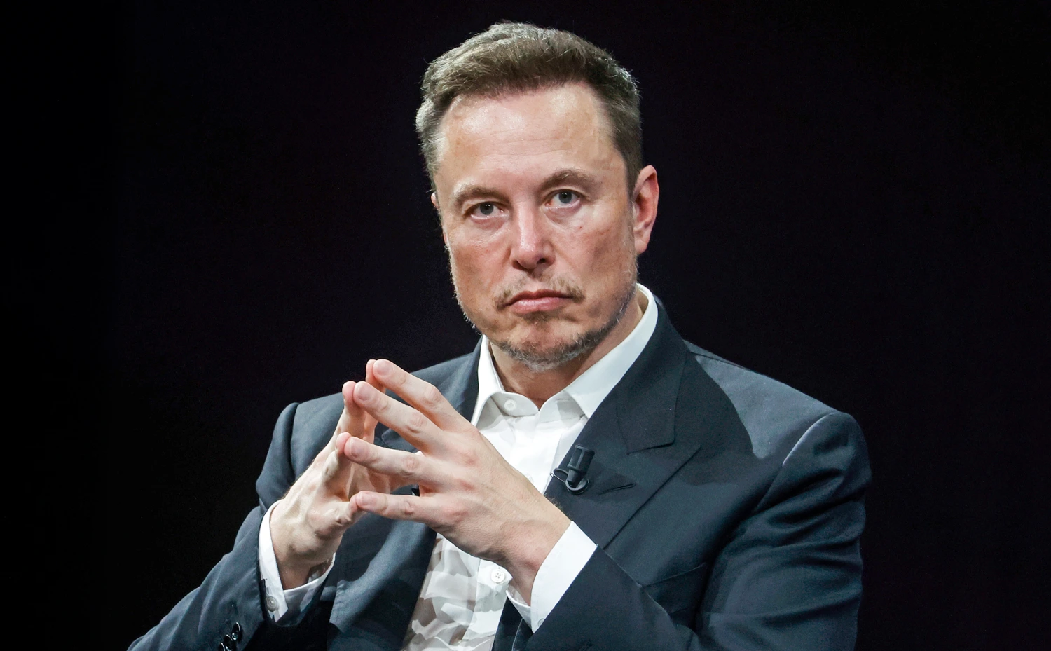 Elon Musk attends the Viva Technology conference dedicated to innovation and startups at the Porte de Versailles exhibition centre, in Paris, on June 16, 2023.