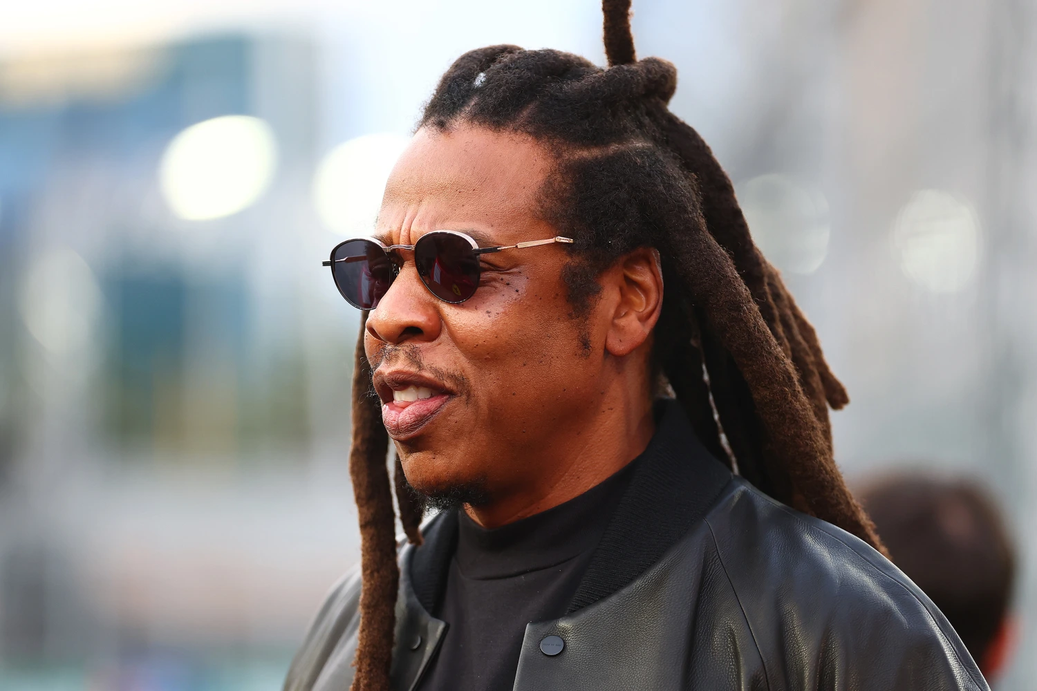 Jay-Z looks on prior to the F1 Grand Prix of Las Vegas at Las Vegas Strip Circuit on November 22, 2025 in Las Vegas, Nevada.