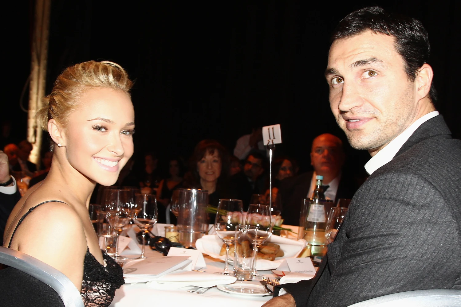 Hayden Panettiere and Wladimir Klitschko in Bochum, Germany, in 2011.