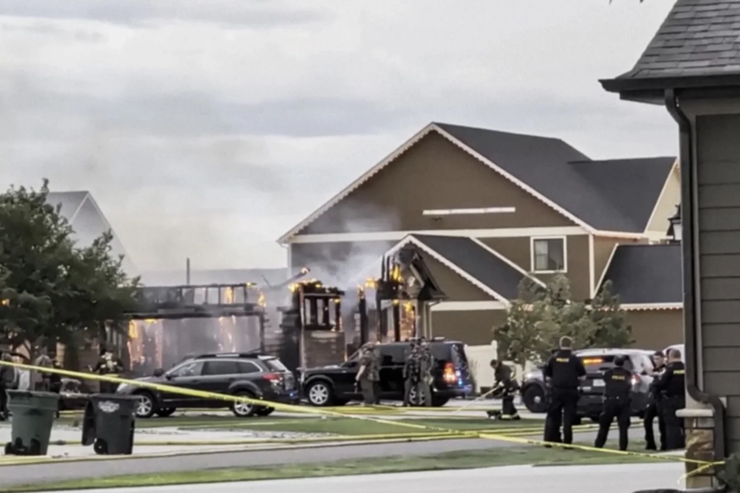Multiple victims, including children, died at a Billings West End home that burned down after responders were met with gunfire Sunday, authorities said Monday.