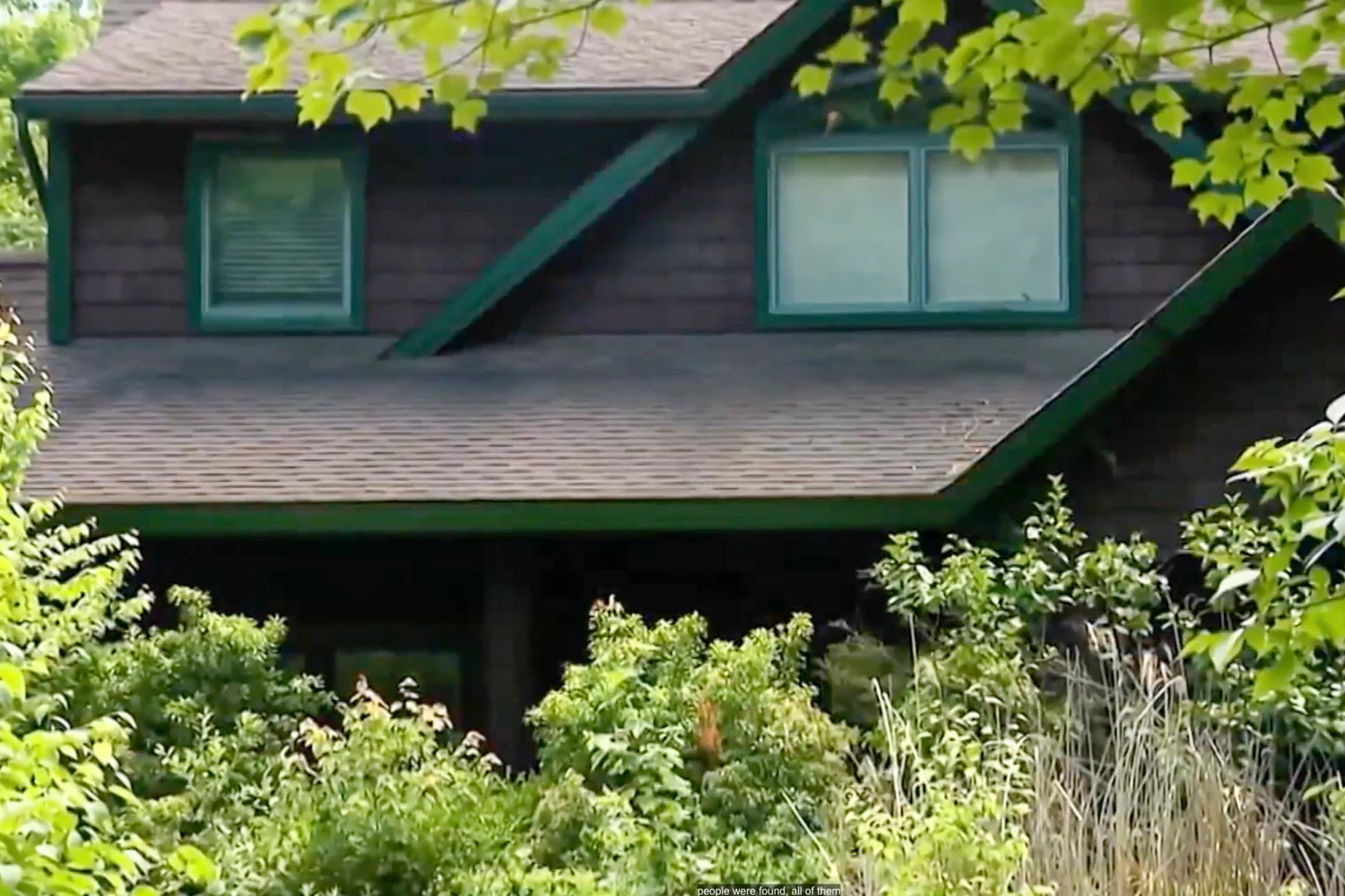 Burlington home where the skeletal remains of three people were discovered in June.