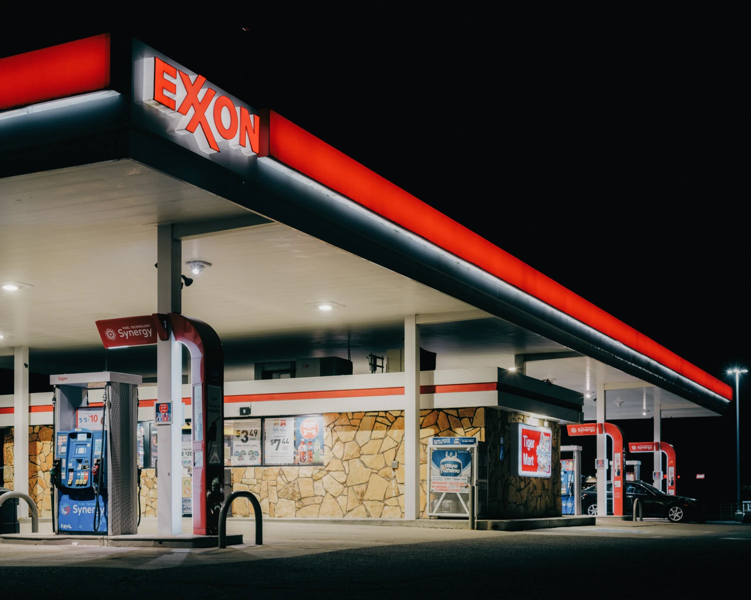 An Exxon station near Superior Colorado.