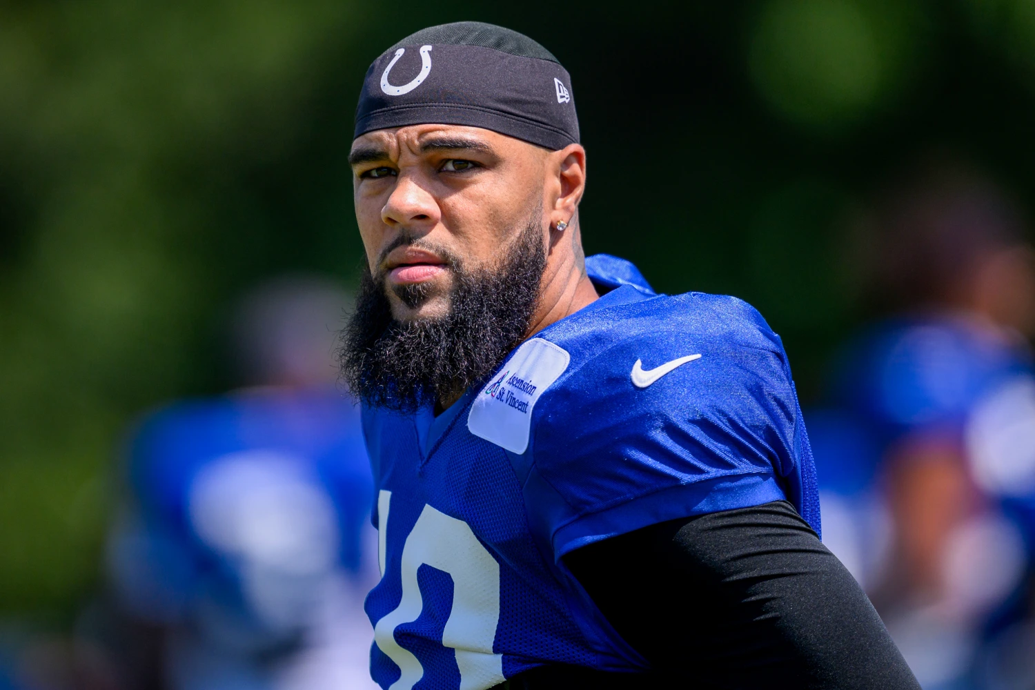 Indianapolis Colts wide receiver Keenan Allen on Aug. 20, 2026, in Westfield, Ind.