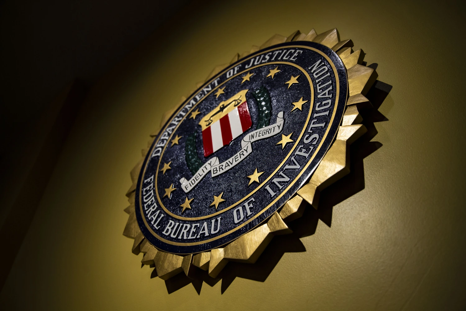 The seal of the Federal Bureau of Investigation.