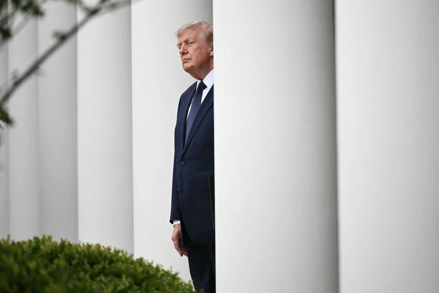 US President Donald Trump arrives during a Rose Garden Club event on the Rose Garden of the White House in Washington, DC, on July 6, 2026.