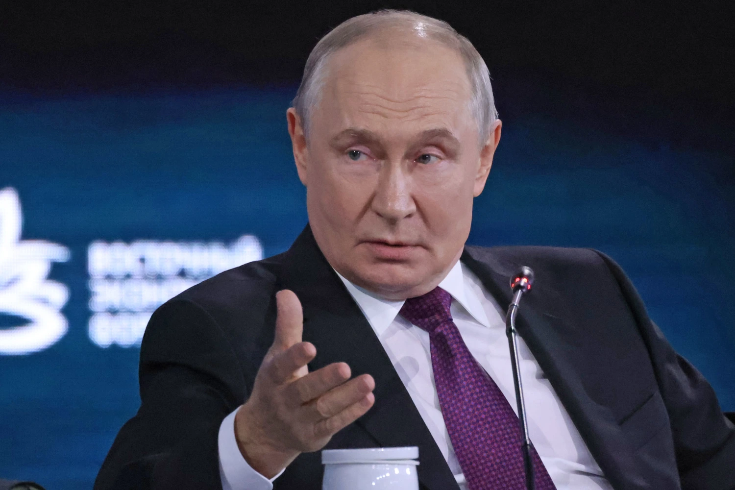 Putin at the Eastern Economic Forum on Thursday.