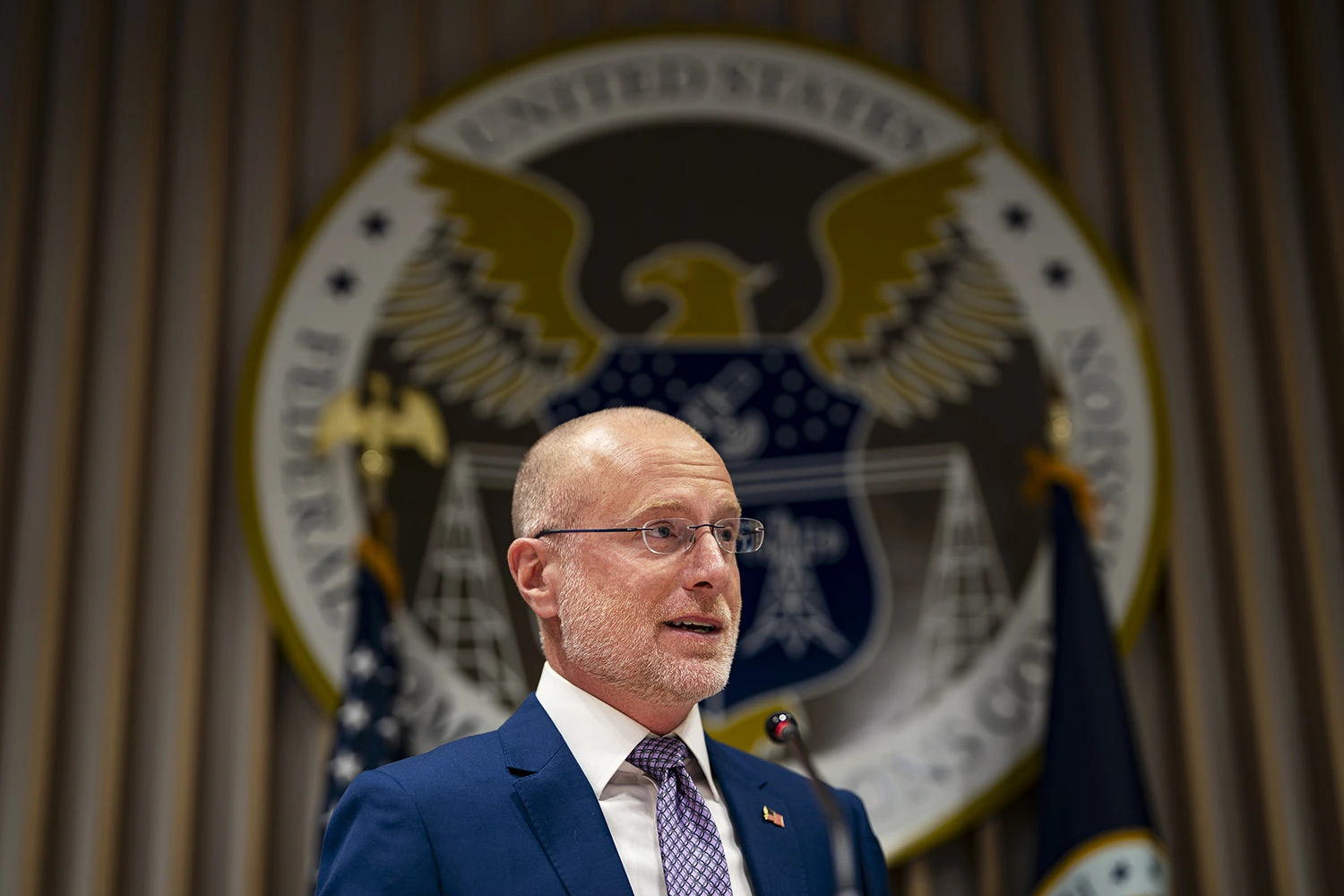 FCC commissioner Brendan Carrin Washington on Feb. 18, 2026.
