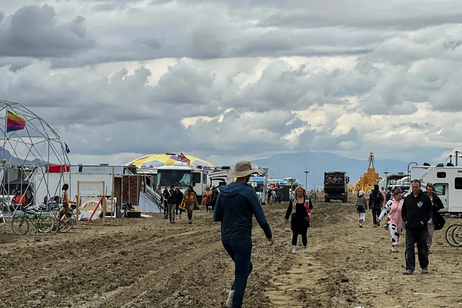A view from Burning Man festival on Sunday, Sept., 3, 2023.