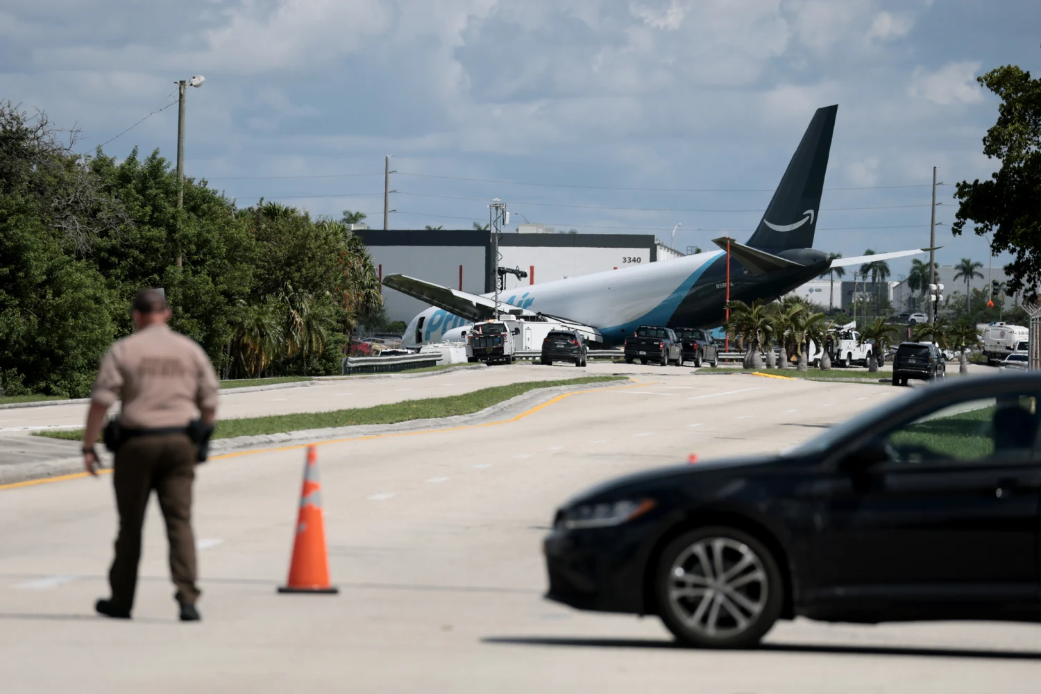Investigators continue work to determine what caused the crash of an Amazon cargo plane at Miami International Airport on September 07, 2026 in Miami, Flo.