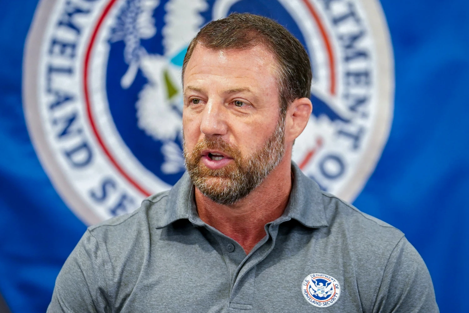 U.S. Homeland Security Secretary Markwayne Mullin on Sept. 4, 2026, in Lebanon, Oh.