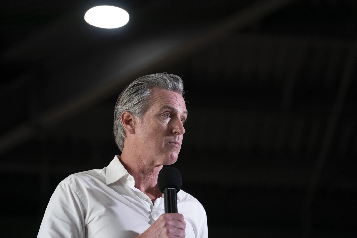 California Gov. Gavin Newsom speaks during an event held by the state Democratic Party at the Clubhouse at King's Grant on Sept. 3, 2026 in Summerville, S.C.