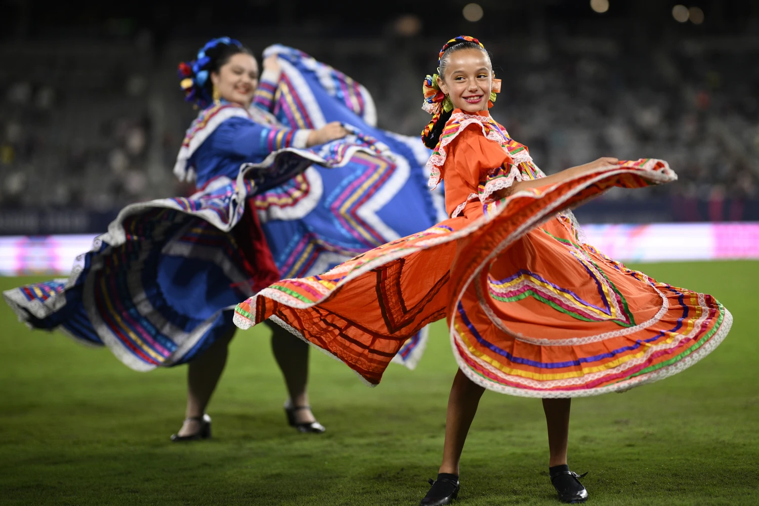 Halftime show with Mexican music and dance celebrating Hispanic Heritage Month during the NWSL match between San Diego Wave and Orlando Pride at Snapdragon Stadium on September 26, 2025 in San Diego, California.