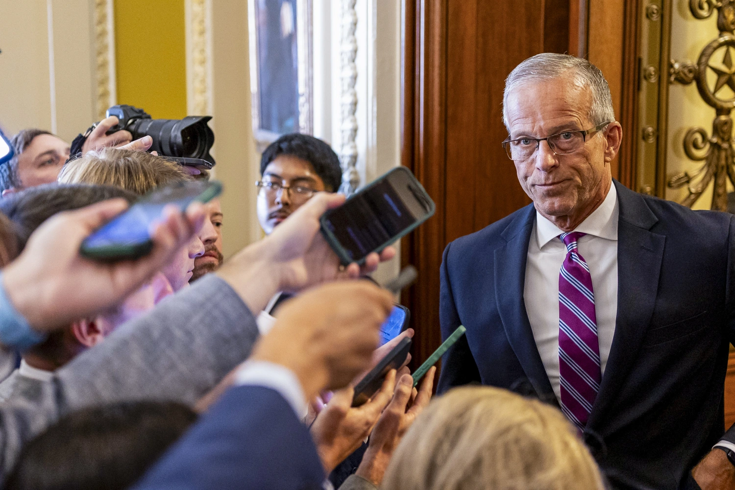 U.S. Senate Majority Leader John Thune at the U.S. Capitol on September 14, 2026.