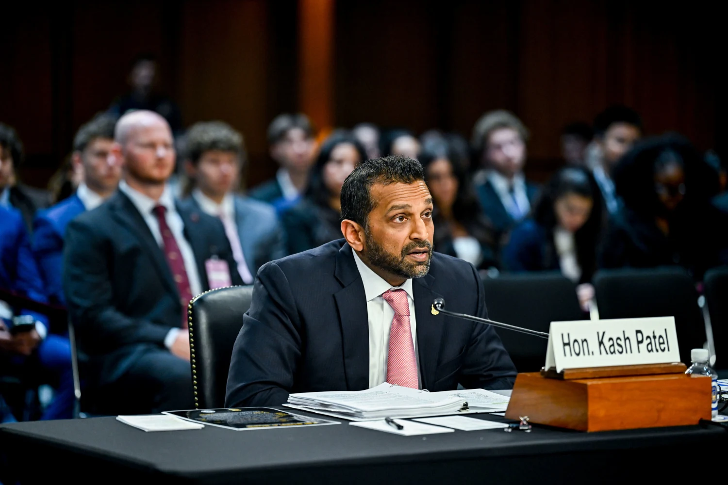FBI Director Kash Patel during a Senate Judiciary Committee hearing on Sept. 15, 2026.